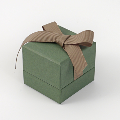 FANXI Custom olive green velvet ring box