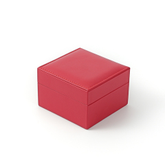 FANXI Custom red leather microfiber ring box
