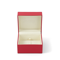 FANXI Custom red leather microfiber ring box