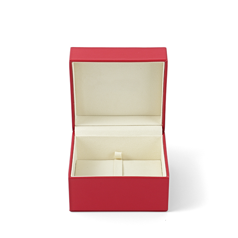 FANXI Custom red leather microfiber ring box