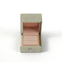FANXI Custom green velvet ring box