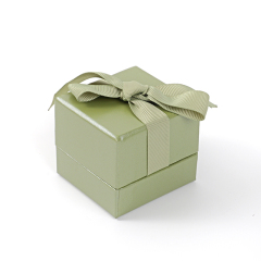 FANXI Custom green velvet ring box