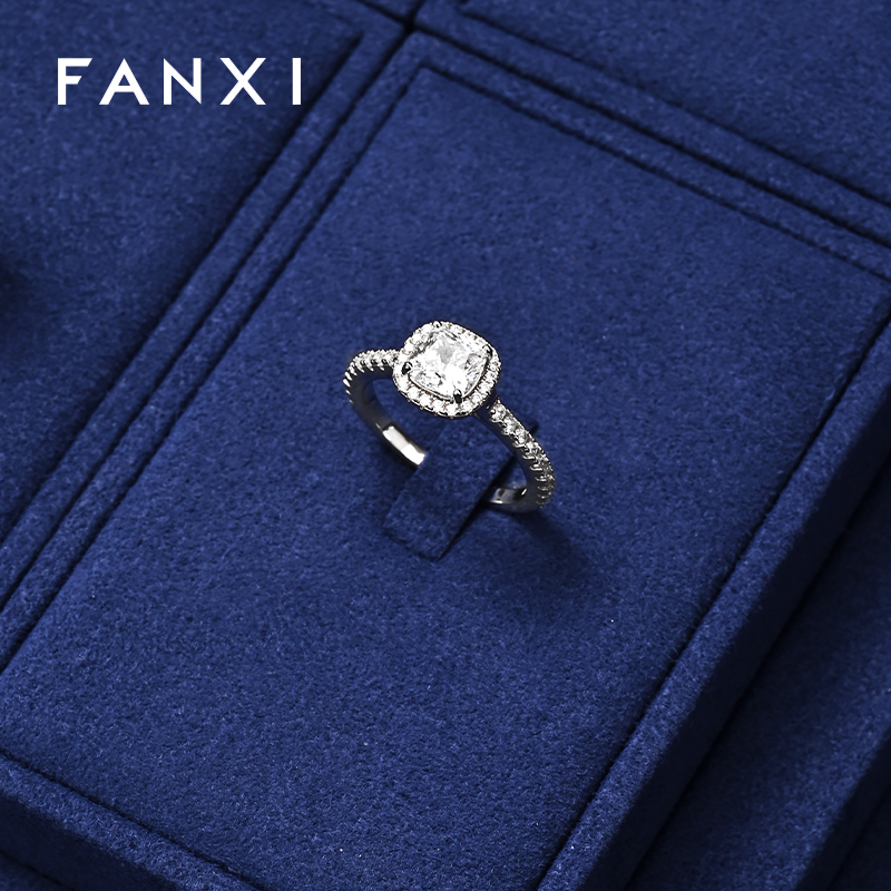 FANXI Fashion Microfiber Blue Jewelry display set