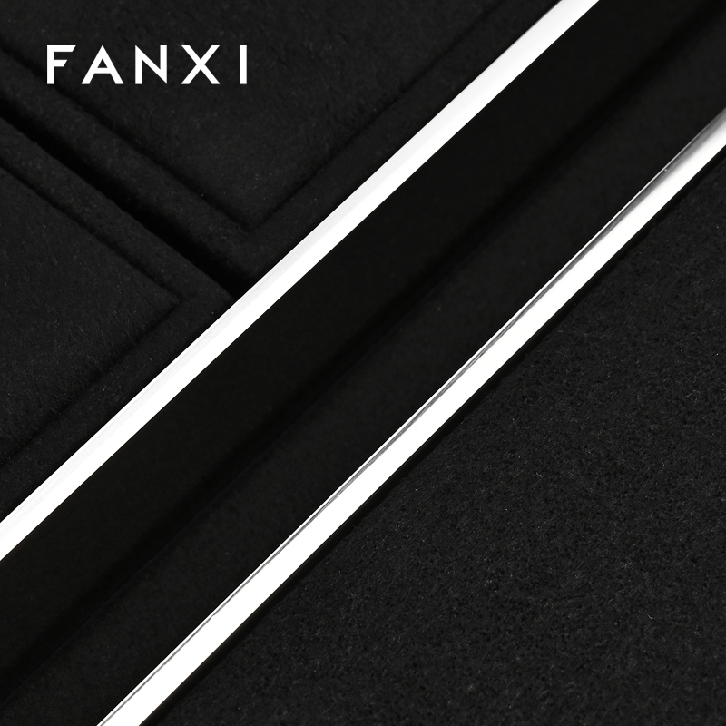 FANXI High quality Leather Black Jewelry display