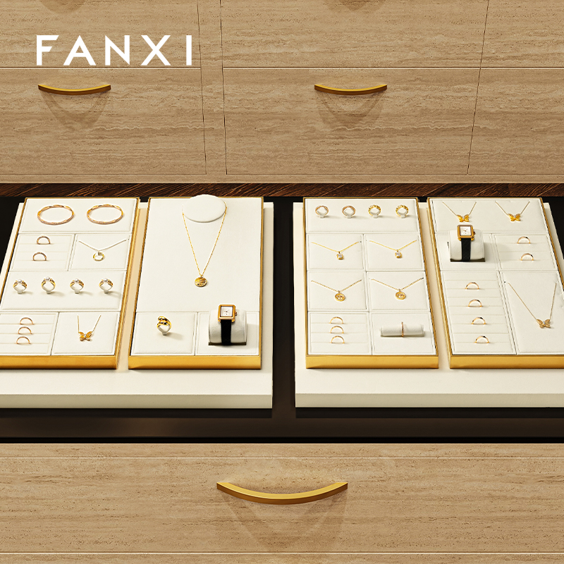 FANXI Wholesale Beige Metal Jewelry Combination Set