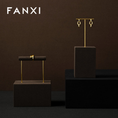 FANXI Luxury Brown metal Jewelry display set