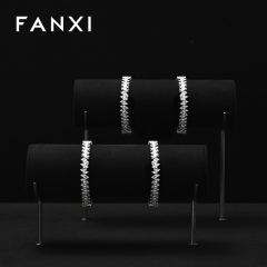 FANXI Wholesale black metal jewelry display set