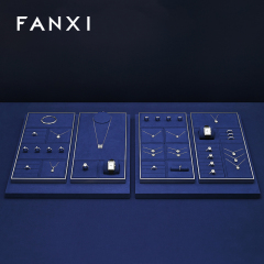 FANXI Hot sale Blue metal Jewelry Combination Set