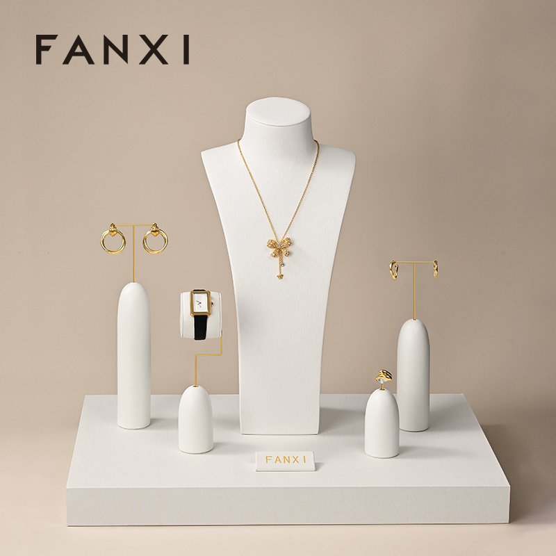 FANXI hot sale White metal Jewelry Combination Set