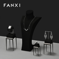 FANXI New arrival Black metal Jewelry Display Stand