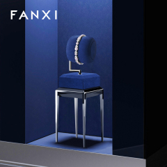 FANXI New arrival blue metal Jewelry Display Stand