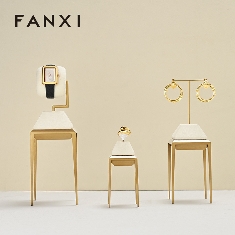 FANXI New arrival blue metal Jewelry Display Stand