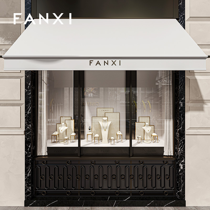 FANXI New arrival blue metal Jewelry Display Stand