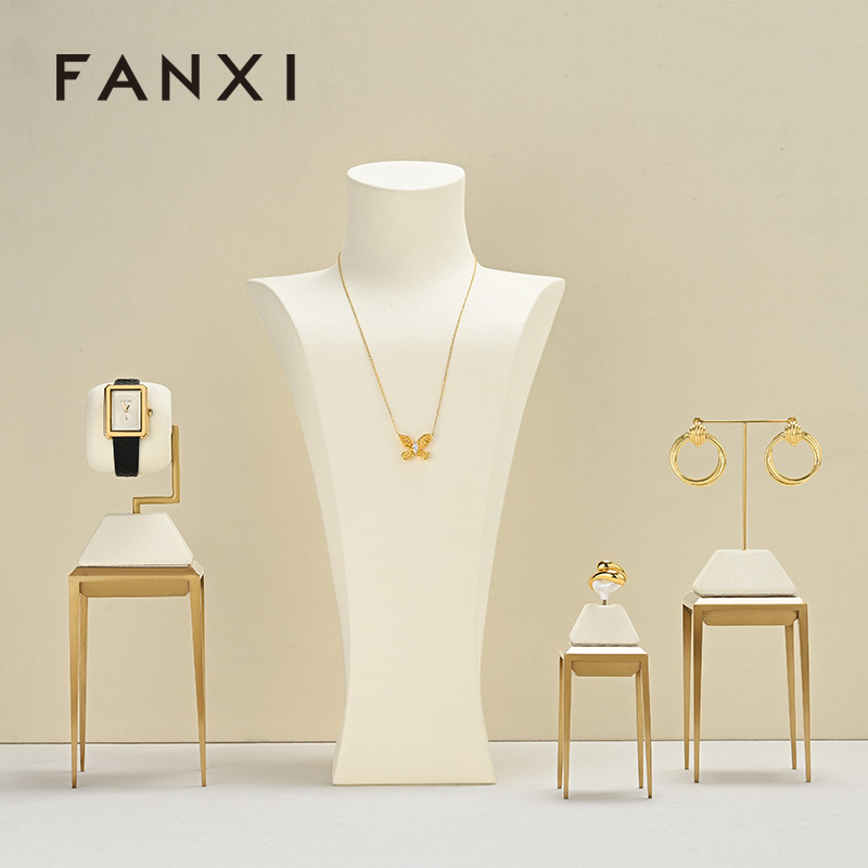 FANXI New arrival blue metal Jewelry Display Stand