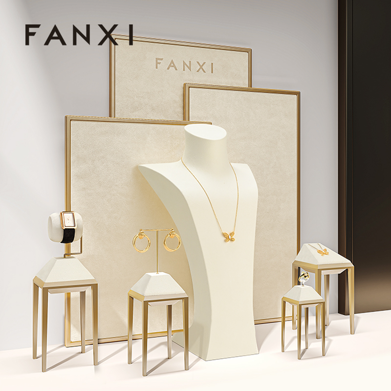FANXI New arrival blue metal Jewelry Display Stand