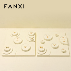 FANXI high quality Beige Microfiber Jewelry display set