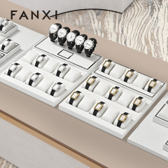 FANXI high quality Beige Microfiber Jewelry display set