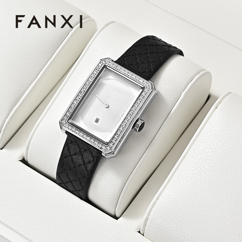 FANXI high quality Beige Microfiber Jewelry display set