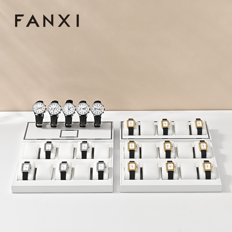 FANXI high quality Beige Microfiber Jewelry display set