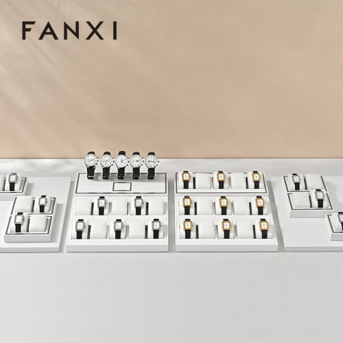 FANXI high quality Beige Microfiber Jewelry display set