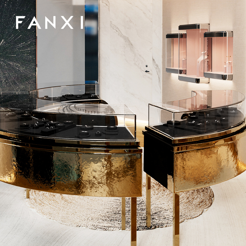 FANXI high quality Black Microfiber Jewelry display set