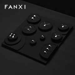FANXI high quality Black Microfiber Jewelry display set