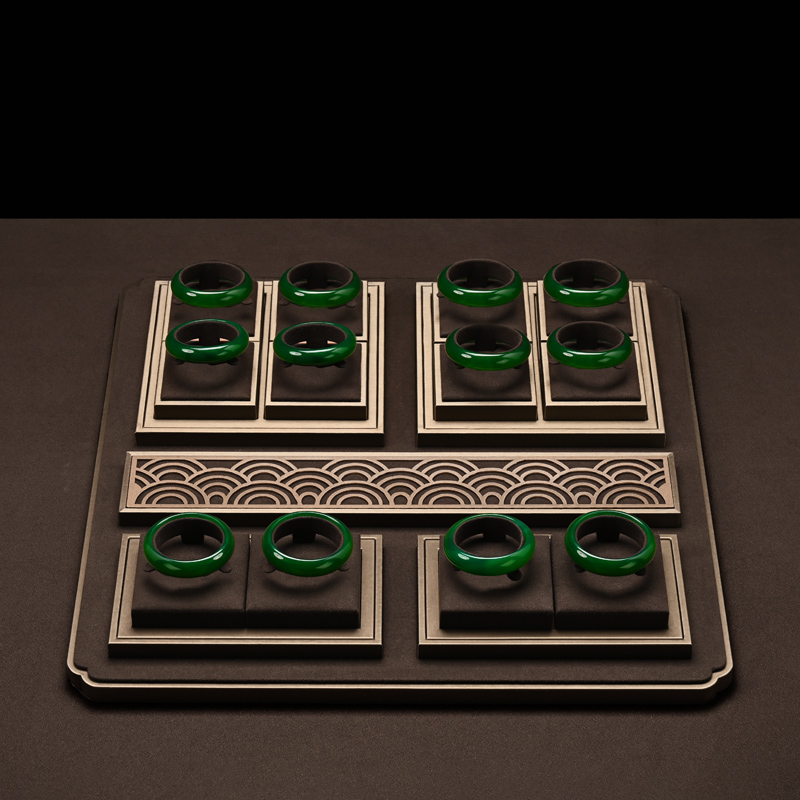 FANXI New arrival brown pu leather jewelry display