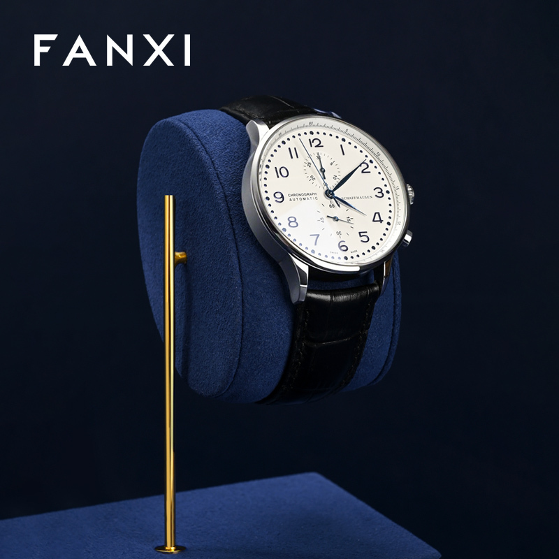 FANXI New arrival Blue metal Microfiber Watch display set