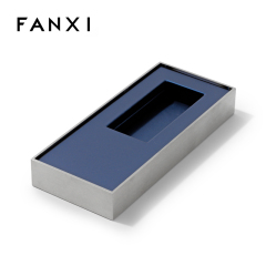 FANXI Custom blue leather with silver belt display seat