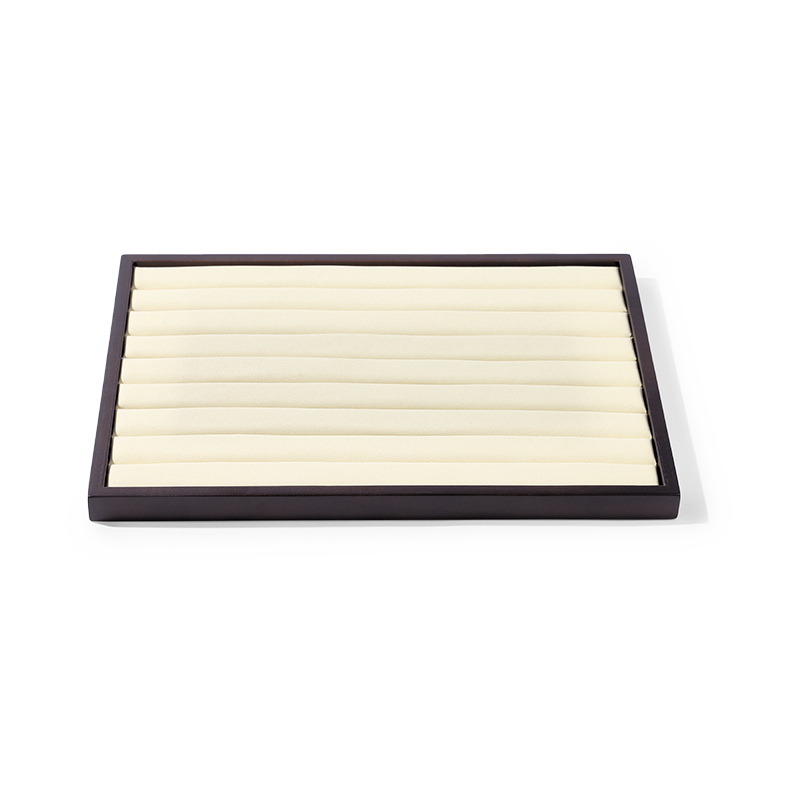 FANXI Custom beige wood microfiber ring plate