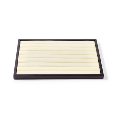 FANXI Custom beige wood microfiber ring plate