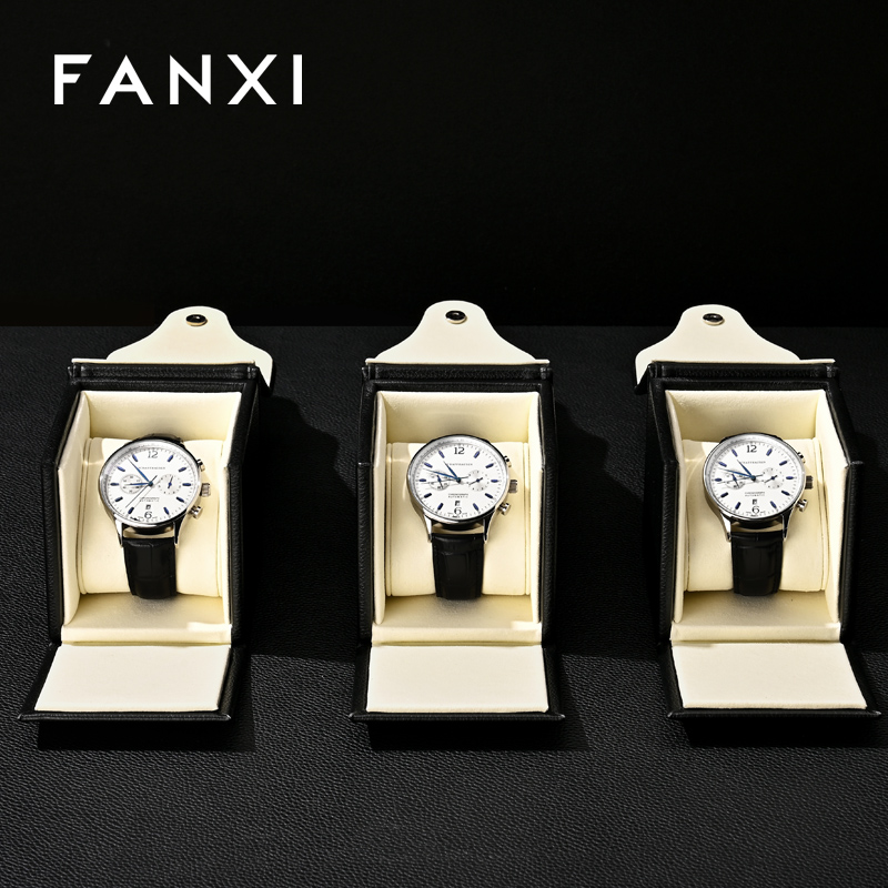 FANXI New arrival Polychrome Microfiber Watch storage box