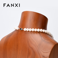 FANXI high quality log color wooden jewelry bust
