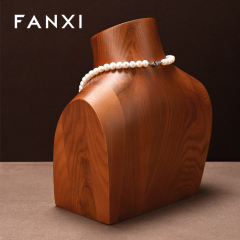 FANXI high quality log color wooden jewelry bust