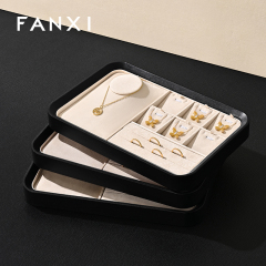 FANXI high quality leather jewelry specific velvet