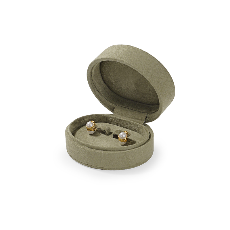 FANXI Custom bean green suede jewelry box