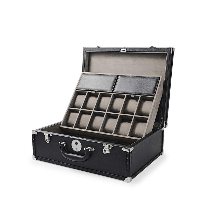 FANXI Custom dark blue suede watch case