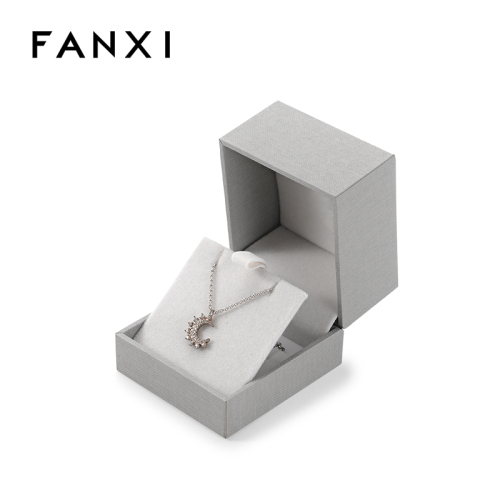 FANXI Custom grey paper velvet ear nail box