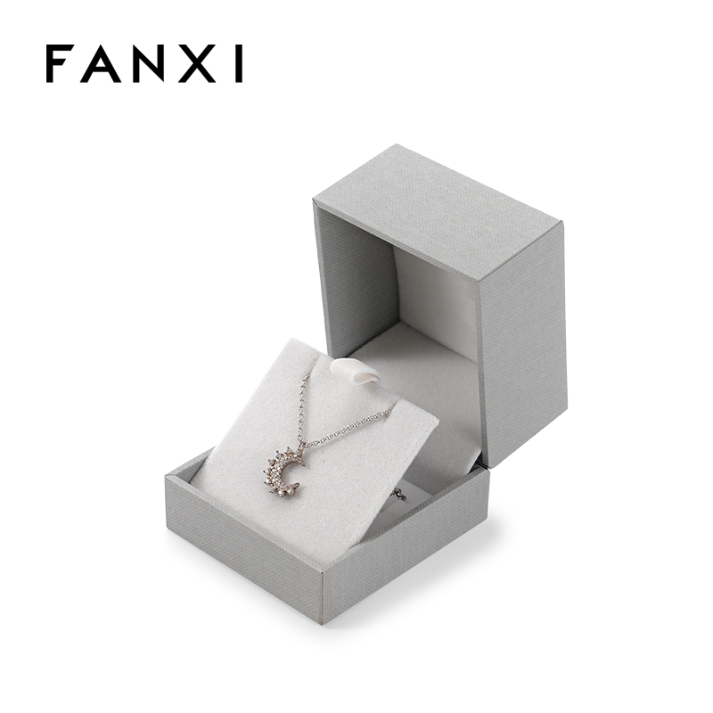 FANXI Custom grey paper velvet ear nail box