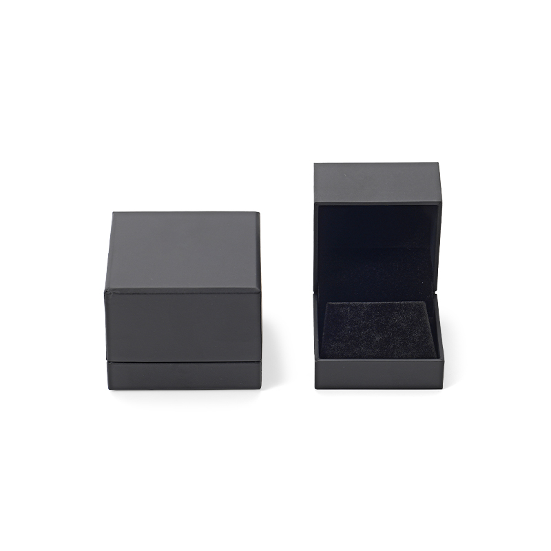 FANXI Custom black paper velvet earring box
