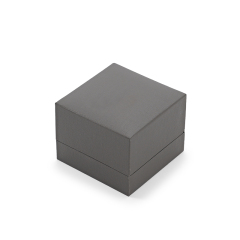 FANXI Custom dark grey paper velvet ring box