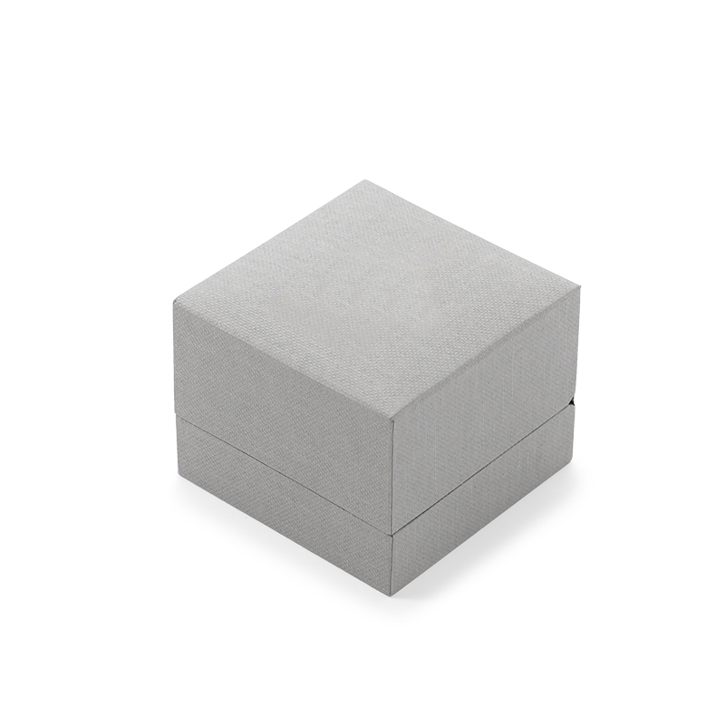 FANXI Custom grey paper velvet ring box