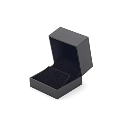 FANXI Custom black paper velvet earring box