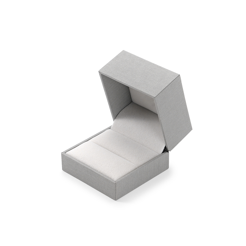 FANXI Custom grey paper velvet ring box