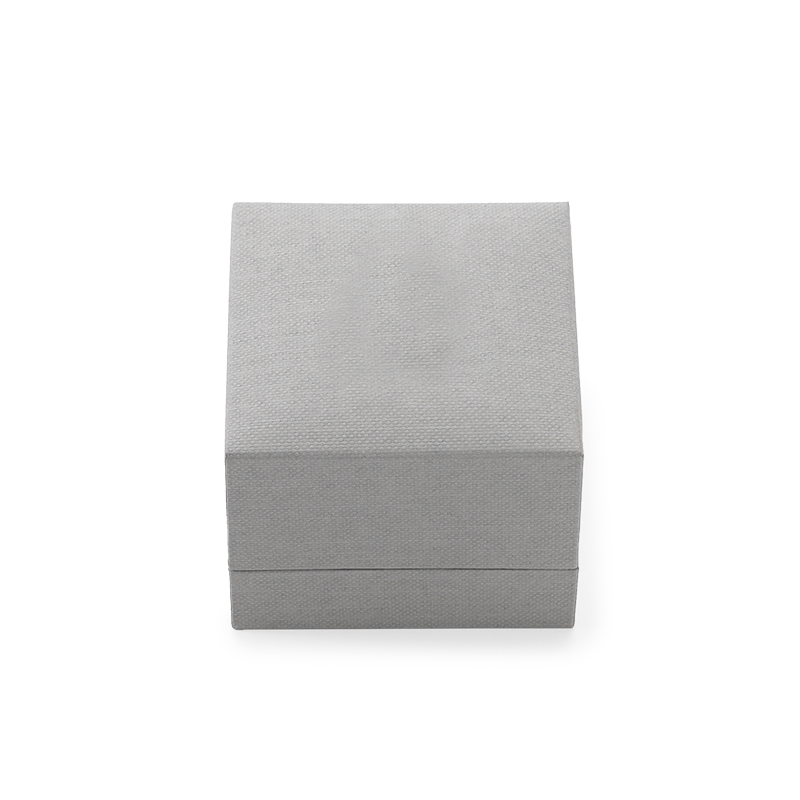 FANXI Custom grey paper velvet ring box
