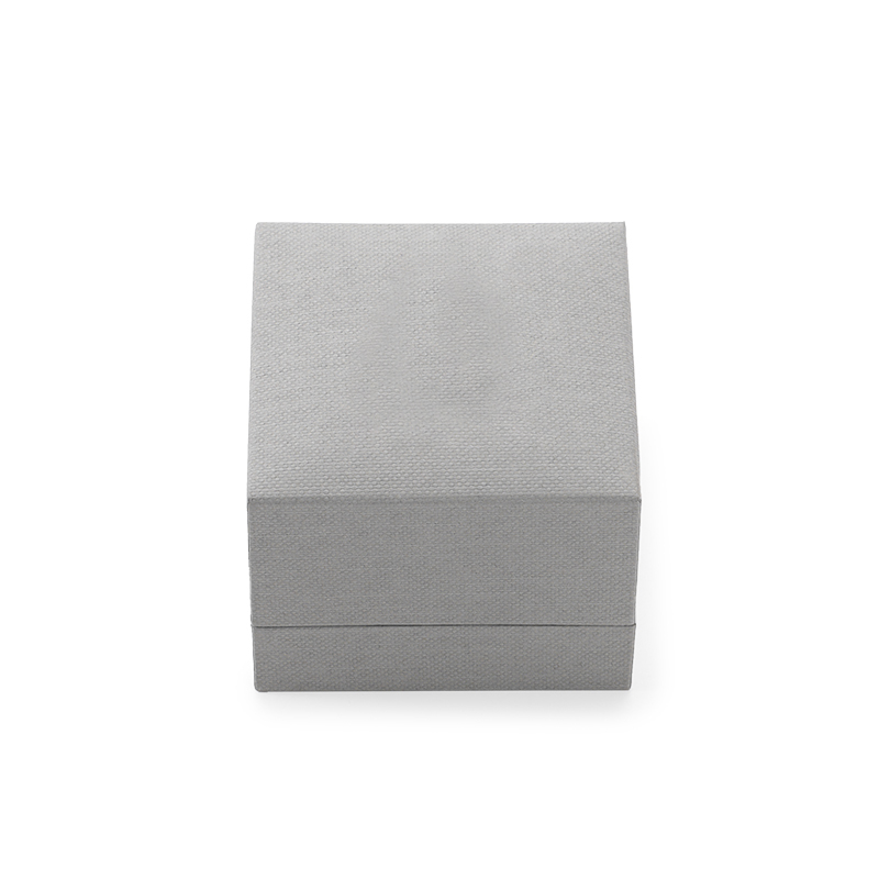 FANXI Custom grey paper velvet ring box