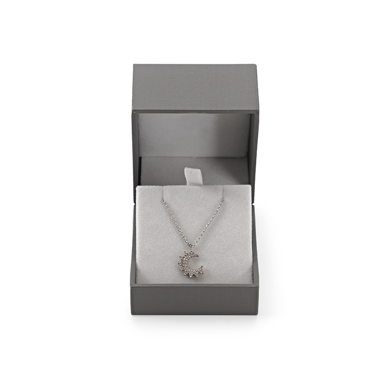 FANXI Custom dark grey paper velvet ear nail box