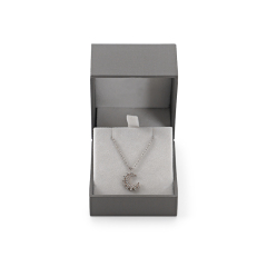 FANXI Custom dark grey paper velvet ear nail box
