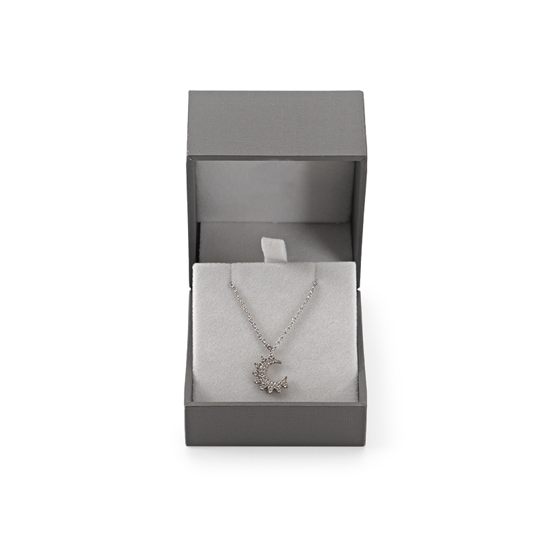 FANXI Custom dark grey paper velvet ear nail box