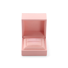 FANXI Custom pink paper microfiber ring box